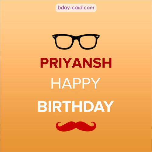 Happy Birthday photos for Priyansh with antennae