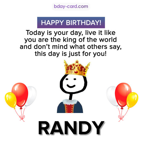 Happy Birthday Meme for Randy