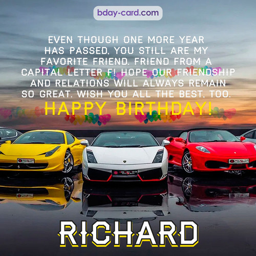 Birthday pics for Richard with Sports cars