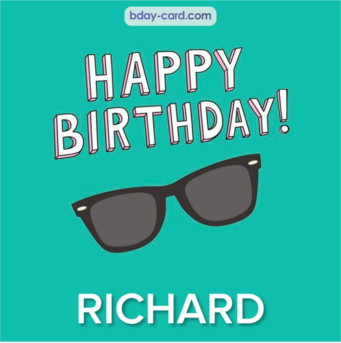 Happy Birthday pic for Richard with glasses
