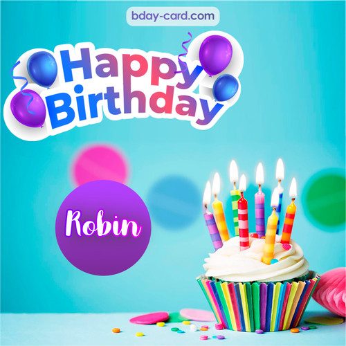 Birthday photos for Robin with Cupcake