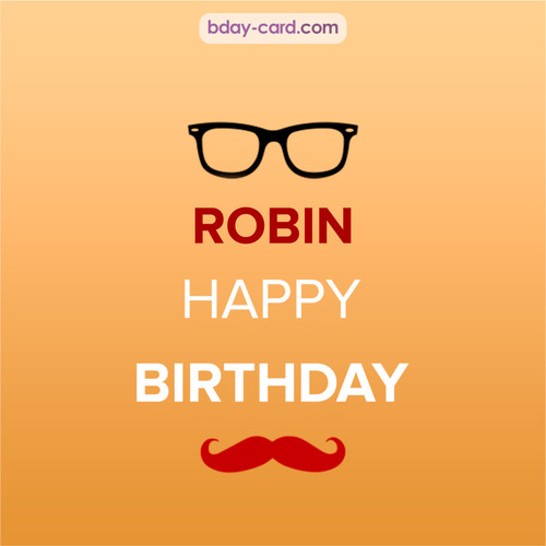Happy Birthday photos for Robin with antennae