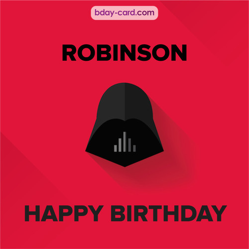 Happy Birthday pictures for Robinson with Darth Vader