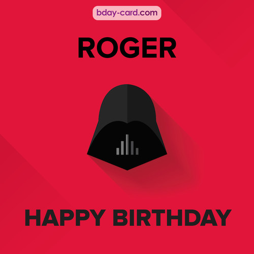 Happy Birthday pictures for Roger with Darth Vader
