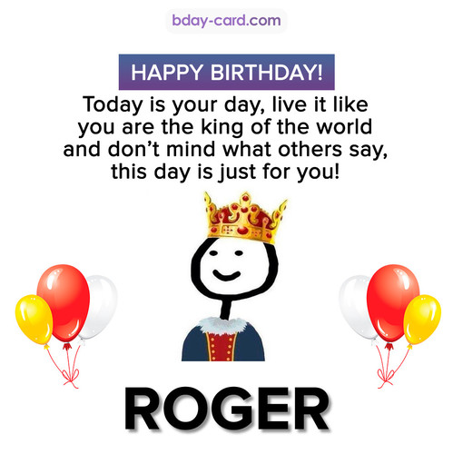 Happy Birthday Meme for Roger
